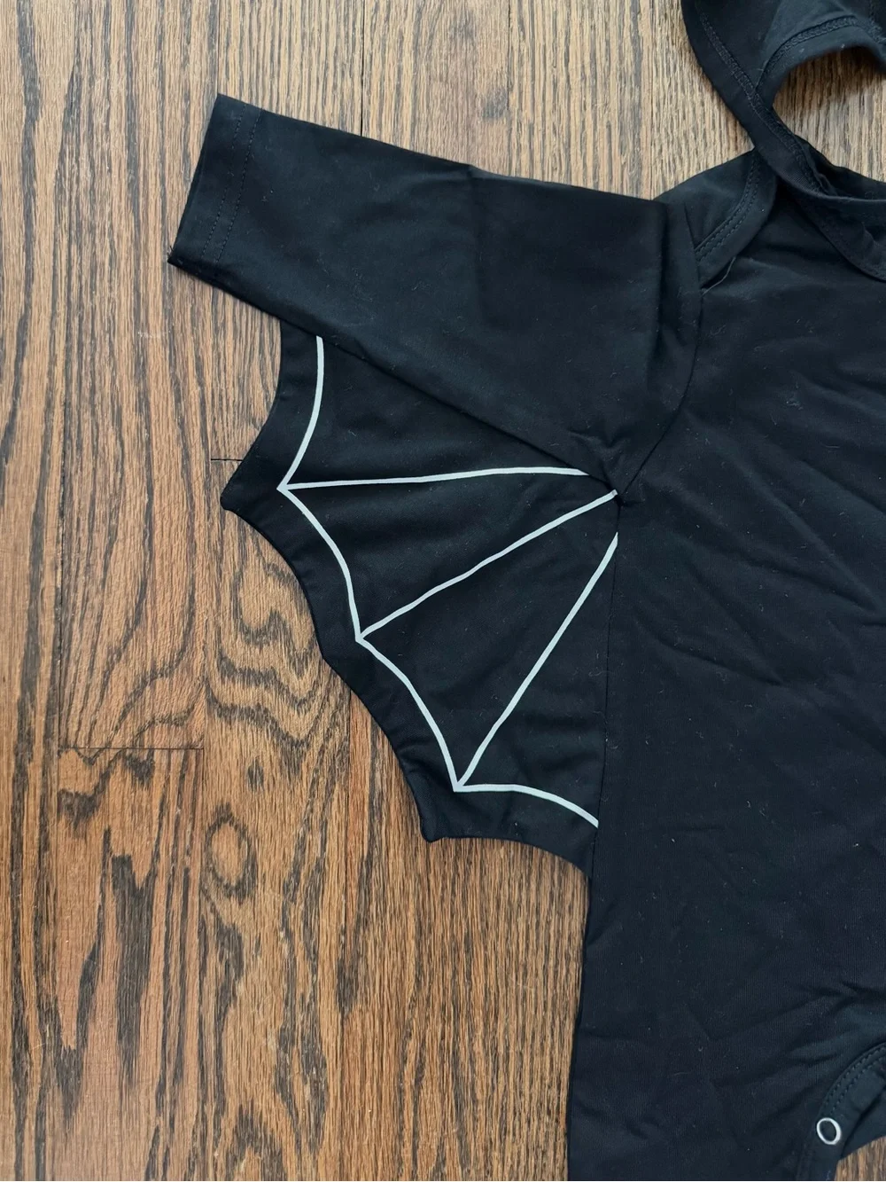 Black Bat Hooded Baby Costume Romper